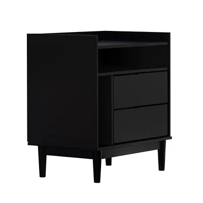 Kirkland's Modern Frame Wood Nightstand In Black
