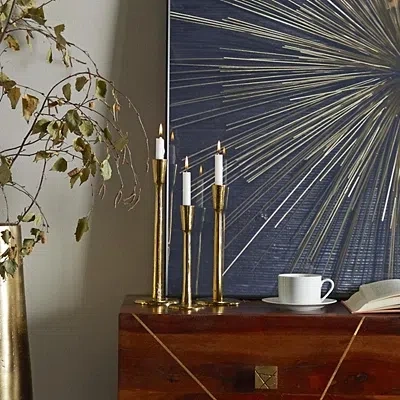 Kirkland's Modern Gold Metal Taper Candle Holders