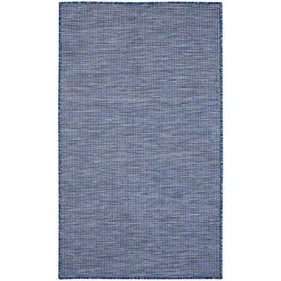Kirkland's Modern Positano Indoor/outdoor Rug In Blue