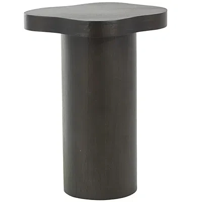 Kirkland's Modern Shaped Black Wood Accent Table