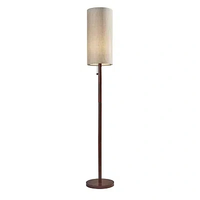 Kirkland's Modern Wood Emma Floor Lamp In Brown