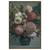 Kirkland's Moody Floral Bouquet Framed Canvas Art Print In Multi