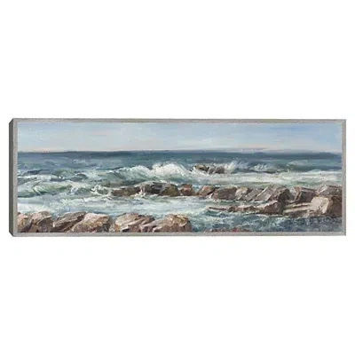 Kirkland's Moody Ocean View Framed Canvas Art Print In Multi