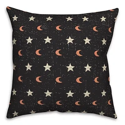 Kirkland's Moon And Stars Halloween Pillow In Black