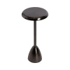 Kirkland's Morizet Pewter Round Cocktail Table In Black