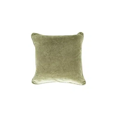 Kirkland's Moss Heirloom Velvet Pillow In Green