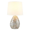 Kirkland's Mother Of Pearl Mosaic Lucila Table Lamp In White