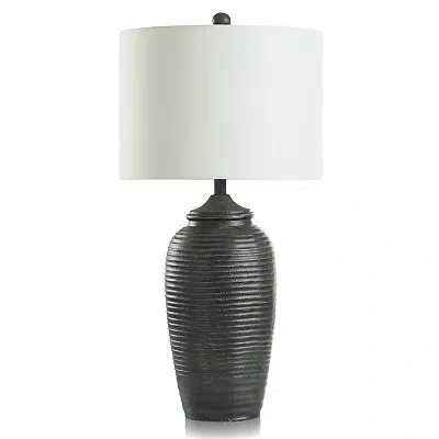 Kirkland's Mottled Black Ridge Table Lamp
