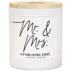Kirkland's Mr. And Mrs. Est 2025 2-wick Candle In White