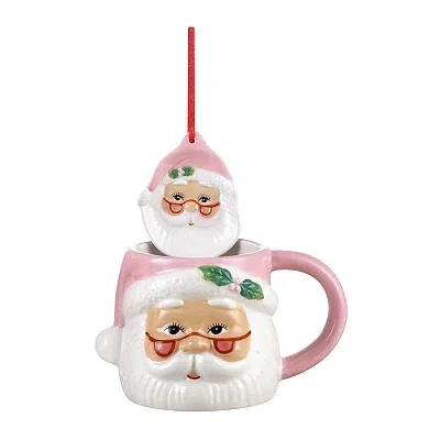 Kirkland's Mug And Ornament Set In Pink