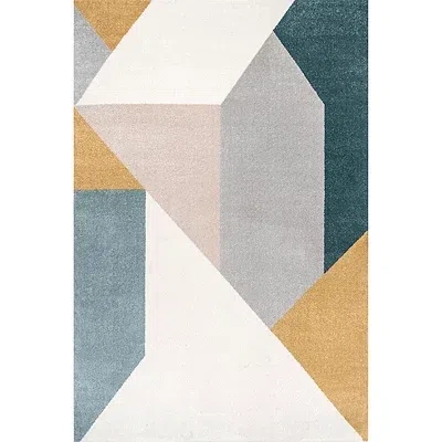 Kirkland's Multicolor Abstract Shapes Area Rug