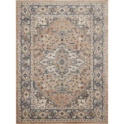 Kirkland's Multicolor Nadia Medallion Area Rug In Brown