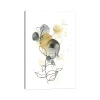 Kirkland's Mustard Yellow And Gray Abstract Canvas Art Print In Multi
