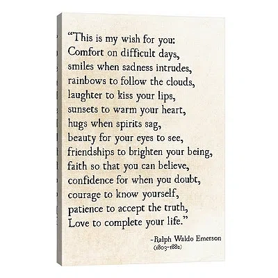 Kirkland's My Wish For You Canvas Art Print In Black