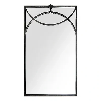 Kirkland's Nance Black Metal Overlay Wall Mirror