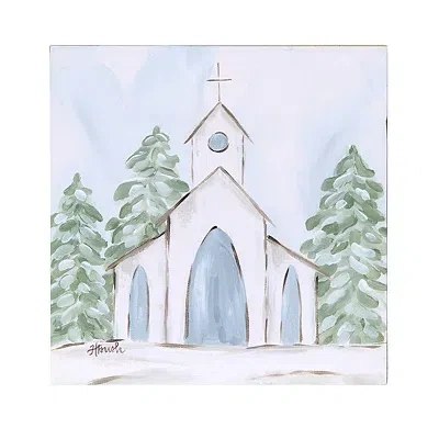 Kirkland's Neutral Church Canvas Art Print In Multi