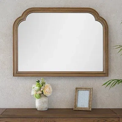 Kirkland's Nicole Natural Wood Mantel Wall Mirror In Multi