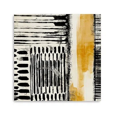 Kirkland's No Borders Iv Abstract Giclee Canvas Art Print In Black