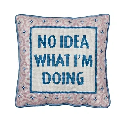 Kirkland's No Idea What Im Doing Embroidered Pillow In Pink