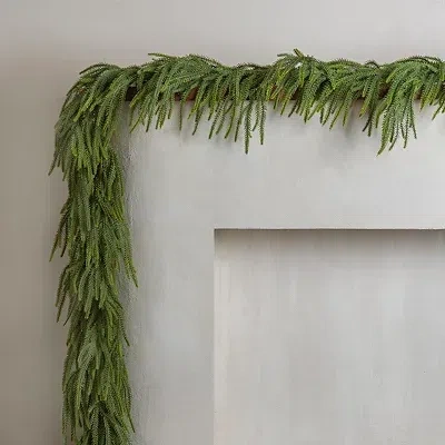 Kirkland's Norfolk Pine Natural Touch Garland In Green
