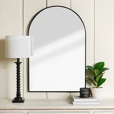 Kirkland's Nouveau Linear Arch Mirror In Black