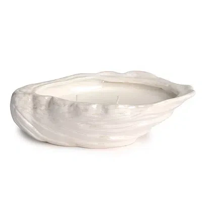 Kirkland's Ocean Waves Oyster Shell Jar Candle In White