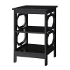 Kirkland's Octagon 2-shelf Accent Table In Black