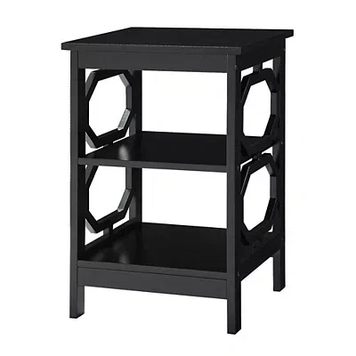 Kirkland's Octagon 2-shelf Accent Table In Black