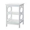Kirkland's Octagon 2-shelf Accent Table In White