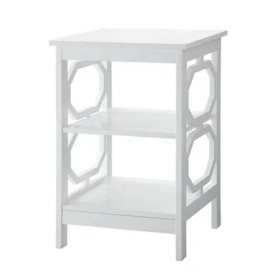 Kirkland's Octagon 2-shelf Accent Table In White