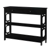 Kirkland's Octagon 2-shelf Console Table In Black