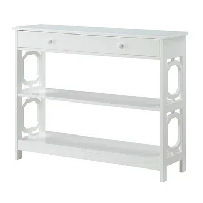 Kirkland's Octagon 2-shelf Console Table In White