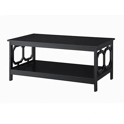 Kirkland's Octagon Single Shelf Coffee Table In Black