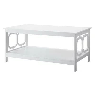 Kirkland's Octagon Single Shelf Coffee Table In White