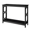 Kirkland's Octagon Single Shelf Console Table In Black