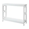Kirkland's Octagon Single Shelf Console Table In White