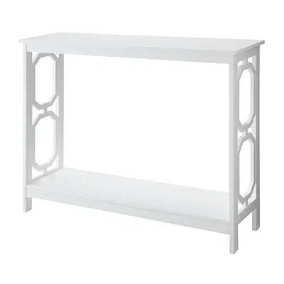 Kirkland's Octagon Single Shelf Console Table In White
