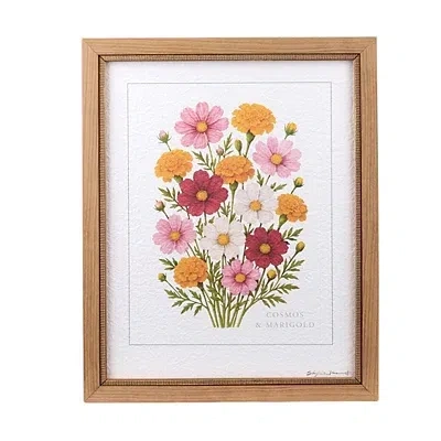 Kirkland's October Cosmos And Marigold Framed Art Print In Multi