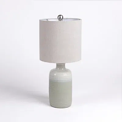 Kirkland's Ombre Ceramic Table Lamp In Gray