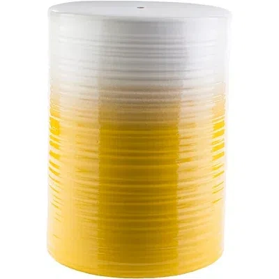 Kirkland's Ombre Yellow Ripple Garden Stool In Multi