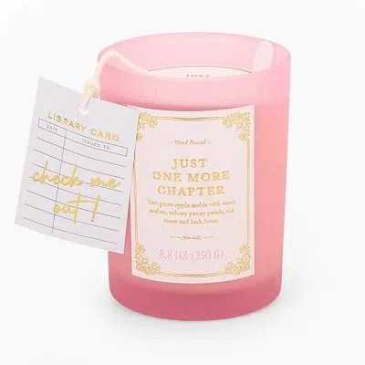 Kirkland's One More Chapter Book Lover Jar Candle In Pink