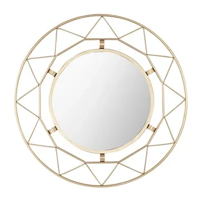 Kirkland's Open Fractal Frame Round Mirror In Multi