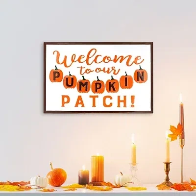 Kirkland's Our Pumpkin Patch Metal Wall Plaque In Multi