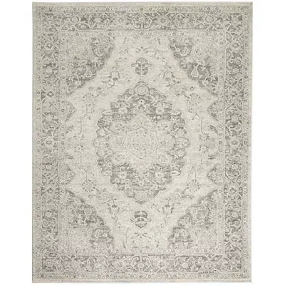 Kirkland's Oushak Medallion Area Rug In Gray