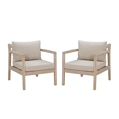 Kirkland's Outdoor Accent Chair Set In Brown