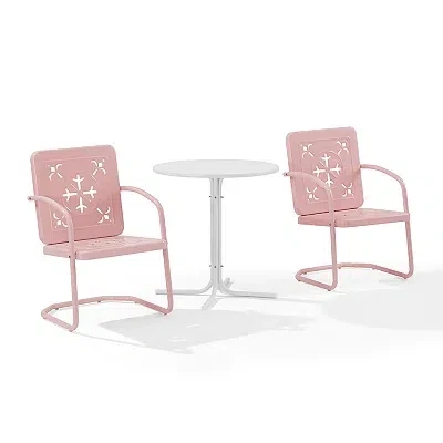 Kirkland's Outdoor Bistro Set In Pink