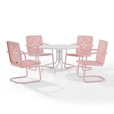Kirkland's Outdoor Dining Set In Pink