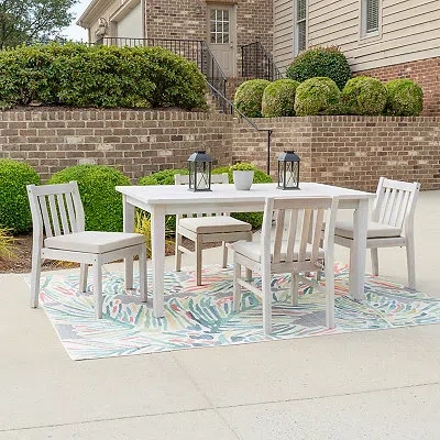 Kirkland's Outdoor Dining Set In White