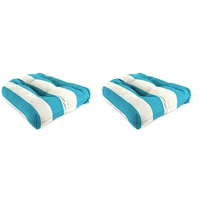 Kirkland's Outdoor Wicker Chair Cushions In Blue