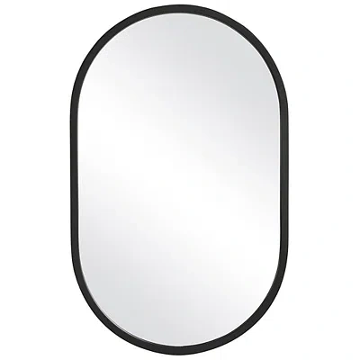 Kirkland's Oval Matte Black Frame Mirror